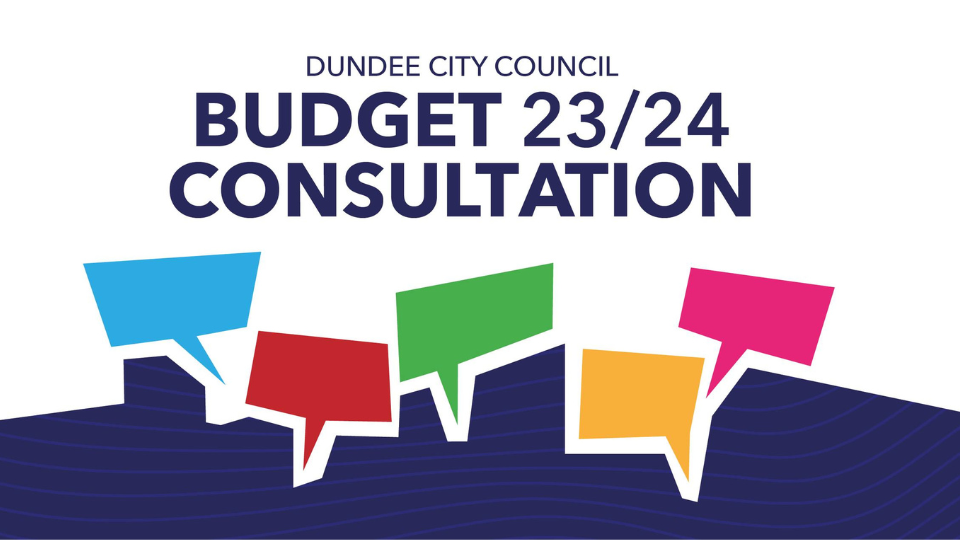 Dundee City Council Budget 23/25 Consultation logo