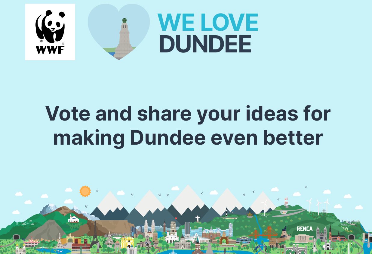 Graphic - decorative for We Love Dundee campaign